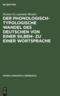 Der phonologisch-typologische Wandel des Deutschen von einer Silben- zu einer Wortsprache - Book