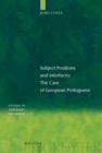 Subject Positions and Interfaces : The Case of European Portuguese - eBook