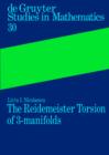 The Reidemeister Torsion of 3-Manifolds - eBook