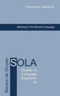 Meaning in the Second Language - Book