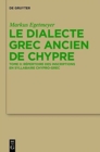 Le dialecte grec ancien de Chypre - Book