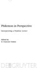 Philemon in Perspective : Interpreting a Pauline Letter - eBook