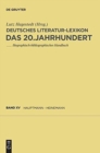 Deutsches Literatur-Lexikon. Das 20. Jahrhundert, Band 15, Hauptmann - Heinemann - Book