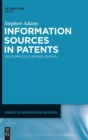 Information Sources in Patents - Book