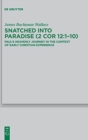 Snatched into Paradise (2 Cor 12:1-10) : Paul's Heavenly Journey in the Context of Early Christian Experience - Book