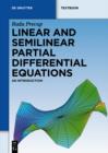 Linear and Semilinear Partial Differential Equations : An Introduction - eBook