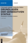 Grundlagen der generativen Syntax - Book