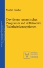 Davidsons semantisches Programm und deflation?re Wahrheitskonzeptionen - Book