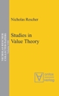 Studies in Value Theory - Book