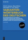 Variantenworterbuch des Deutschen - Book