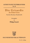 Die Grisardis des Erhart Grosz - Book