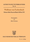 Parzival Buch XII bis XVI - Book