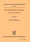 Die altdeutsche Genesis - Book