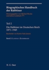 Die Rabbiner im Deutschen Reich 1871-1945 - Book