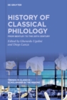 History of Classical Philology : From Bentley to the 20th century - eBook