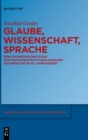 Glaube, Wissenschaft, Sprache : Eine diachronische Studie zur protestantisch-theologischen Fachsprache im 20. Jahrhundert - Book