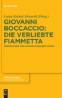 Giovanni Boccaccio: Die verliebte Fiammetta : Ubersetzung von Johann Engelbert Noyse. Paralleldruck mit der Giolito-Ausgabe Venedig - Book