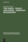 The Kings - Isaiah and Kings - Jeremiah Recensions - eBook