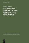 Studies on Semantics in Generative Grammar - eBook