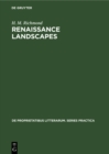 Renaissance landscapes : English lyrics in a European tradition - eBook