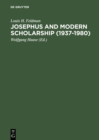 Josephus and Modern Scholarship (1937-1980) - eBook