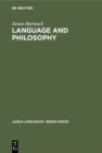Language and Philosophy - eBook