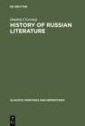 History of Russian Literature : From the Eleventh Century to the End of the Baroque - eBook