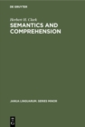 Semantics and Comprehension - eBook
