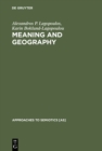 Meaning and Geography : The Social Conception of the Region in Northern Greece - eBook