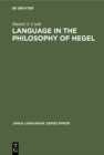 Language in the Philosophy of Hegel - eBook