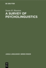 A Survey of Psycholinguistics - eBook