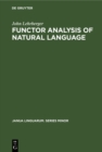 Functor Analysis of Natural Language - eBook