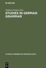 Studies in German Grammar - eBook