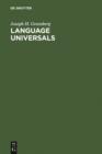 Language Universals : With Special Reference to Feature Hierarchies - eBook