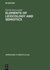 Elements of Lexicology and Semiotics - eBook
