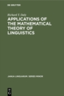 Applications of the Mathematical Theory of Linguistics - eBook