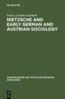 Nietzsche and Early German and Austrian Sociology - eBook
