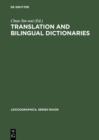 Translation and Bilingual Dictionaries - eBook