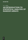An Introduction to Statistical Analysis of Random Arrays - eBook