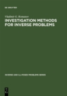 Investigation Methods for Inverse Problems - eBook