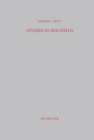 Studies in Aeschylus - eBook