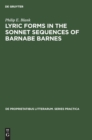 Lyric forms in the sonnet sequences of Barnabe Barnes - Book