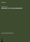 Manual of Lexicography - Book