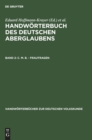 C. M. B. - Frautragen - Book