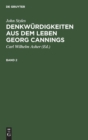 Denkwurdigkeiten aus dem Leben Georg Cannings - Book