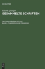 Gesammelte Schriften, Band II, Philosophische Padagogik - Book