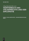 Woerterbuch des Voelkerrechts und der Diplomatie, Band 3, Vasallenstaaten - Zwangsverschickung - Book