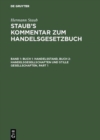 Buch 1: Handelsstand, Buch 2: Handelsgesellschaften Und Stille Gesellschaften - Book