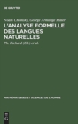 L'Analyse Formelle Des Langues Naturelles : (Introduction to the Formal Analysis of Natural Languages) - Book