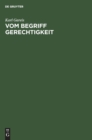 Vom Begriff Gerechtigkeit - Book